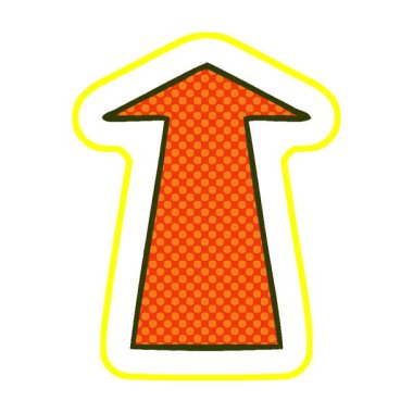 Basit bir döngü animasyon çizgi roman tarzı tuhaf çizgi film oku