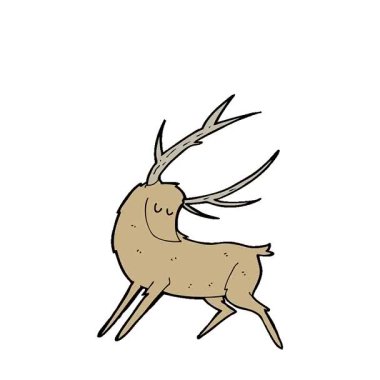 Basit bir çizgi film geyiği.