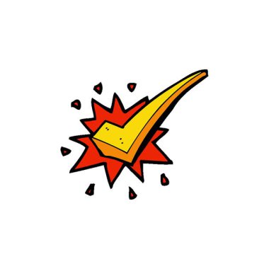 Basit bir döngü çizgi filmi pozitif kene sembolü