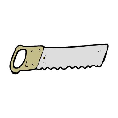 Basit bir çizgi film testeresi.