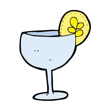 Basit bir çizgi film kokteyli.