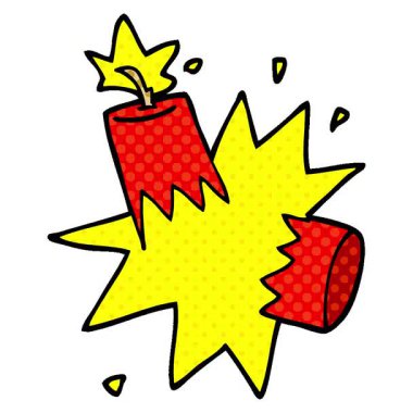 Basit bir döngülü çizgi film karalama dinamiti.