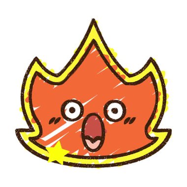 Basit bir döngü animasyon Ateş Tebeşiri Çizimi