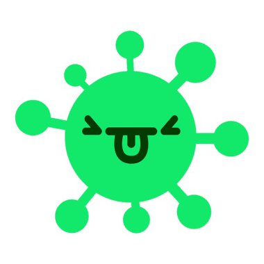 Basit bir döngü animasyonu sinirli bir virüs.