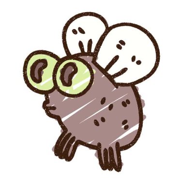 Basit bir döngü animasyonu İğrenç Sinek Tebeşiri Çizimi