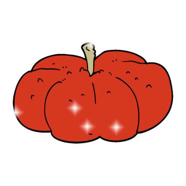 Basit bir çizgi film animasyonu balkabağı