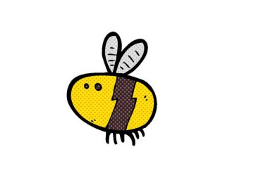 Basit bir çizgi film animasyonu arısı