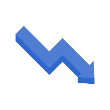 Basit bir döngü canlandırmalı performanslı ok vektör resimleme simgesi