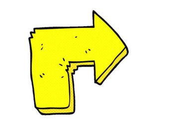 Basit bir döngü hareketli eğri ok işaret ediyor