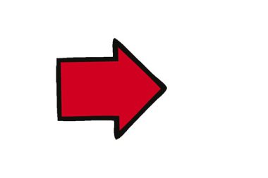 Basit bir döngü işaretli ok çizgi filmi