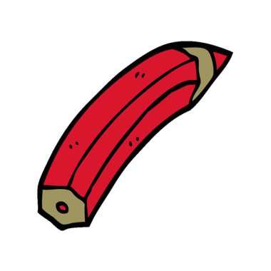 Basit bir çizgi film çizgi filmi karalaması renkli kalem.