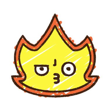 Basit bir döngü animasyon Ateş Tebeşiri Çizimi