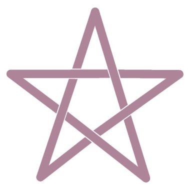 Basit bir döngü animasyon pentagramı