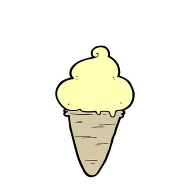 Basit bir çizgi film dondurması.