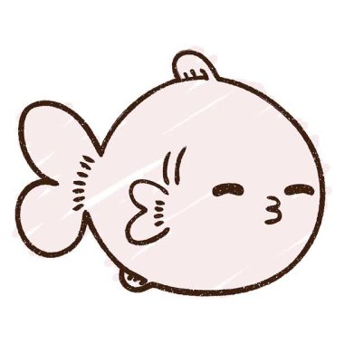 Basit bir döngülü Balık Tebeşiri Çizimi