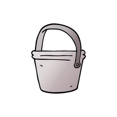 Basit bir çizgi film karalama kovası.