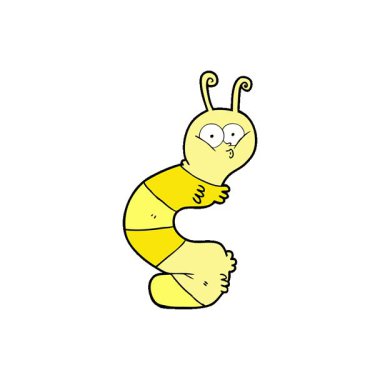 Basit bir döngülü komik çizgi film tırtılı.