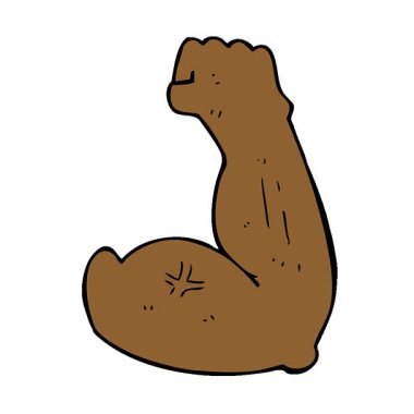 Basit bir döngü animasyonu güçlü bir çizgi film.