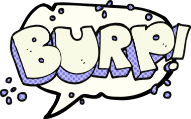 Bir insan tarafından çizilmiş serbest çizilmiş çizgi roman konuşma balonu geğirme metni