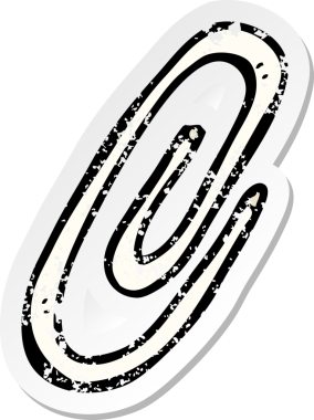 Bir insan tarafından çizilmiş bir karikatür atacının geriletilmiş yapıştırması.