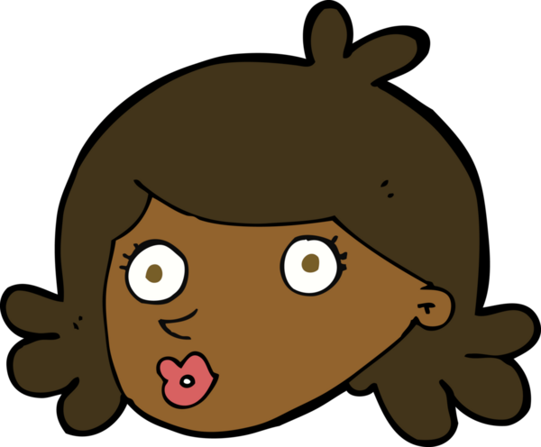 Bir insan tarafından çizilmiş güzel bir yüz.