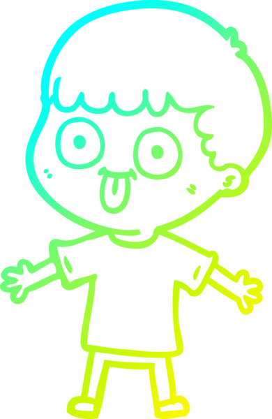 Bir insan tarafından çizilmiş soğuk çizgi çizgi film karakteri.