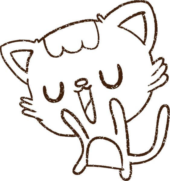 Sevimli Kedi Kömürü Bir insan tarafından çizilmiş