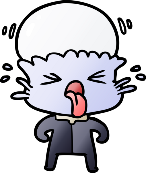 Bir insan tarafından çizilmiş garip bir uzaylı çizgi filmi.