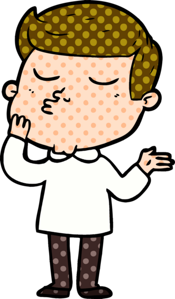 Bir insan tarafından çizilmiş karikatür mankeni adam.