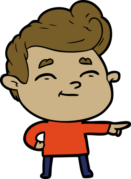 Bir insan tarafından çizilmiş mutlu çizgi film adamı.