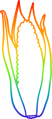 bir insan tarafından çizilmiş organik mısırın gradyan çizimi