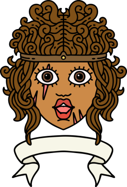 Retro Dövme Tarzı İnsan Barbar Karakteri