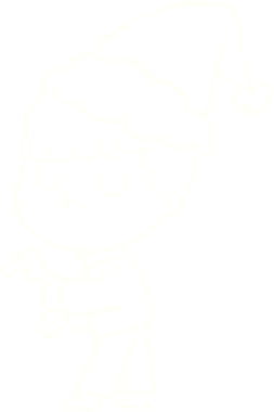 Bir insan tarafından çizilen Noel Adam Tebeşiri