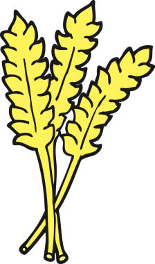 Bir insan tarafından çizilmiş karikatür buğdayı