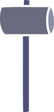 Bir insan tarafından çizilmiş bir çekiç karalaması.