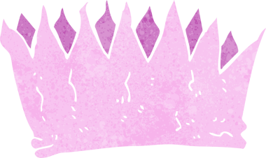 Bir insan tarafından çizilmiş karikatür kağıdı taç.