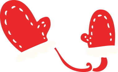 Bir insan tarafından çizilmiş karalama eldivenleri.