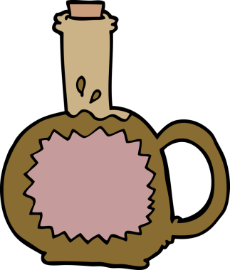 bir insan tarafından çizilmiş karalama akçaağaç şurubu.