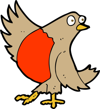 bir insan tarafından çizilmiş robin dansı çizgi filmi