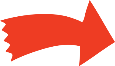 Bir insan tarafından çizilmiş tuhaf çizgi film oku.