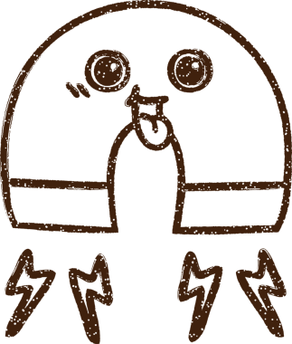 Bir insan tarafından çizilmiş mıknatıs kömürü