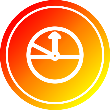 Bir insan tarafından çizilen hız göstergesi dairesel simgesi