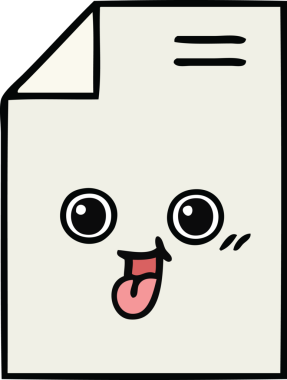 Bir insan tarafından çizilmiş bir kağıt karikatürü.