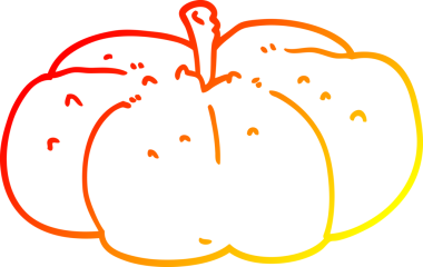 Bir insan tarafından çizilmiş bir çizgi balkabağı çizimi