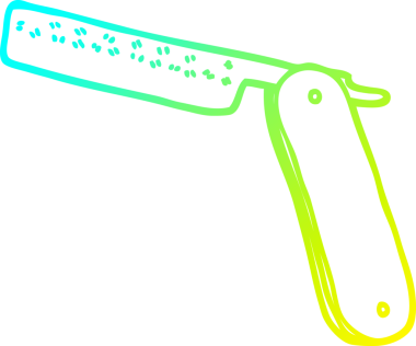 Bir insan tarafından çizilmiş bir karikatürün soğuk eğimli çizimi.