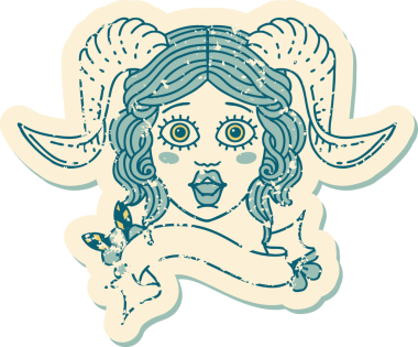 Retro Dövme Biçimi bir insan tarafından çizilmiş karakter yüzüName