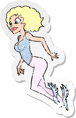 Bir insan tarafından çizilmiş uçan bir karikatürün gerilimli yapıştırması.