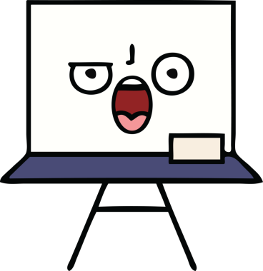 Bir insan tarafından çizilmiş beyaz bir karikatür.