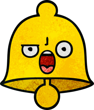 Bir insan tarafından çizilmiş eski grunge desenli bir çan.