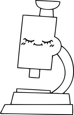 Bir insan tarafından çizilmiş bir mikroskop çizimi